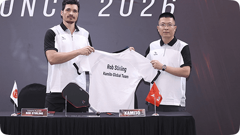 Chính thức ra mắt Kamito Pickleball Global Team, ký kết với tay vợt quốc tế Robert Stirling.